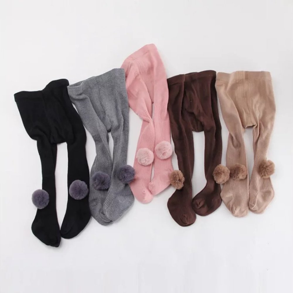 Cotton Ribbed Tights - Picture 2 of 2